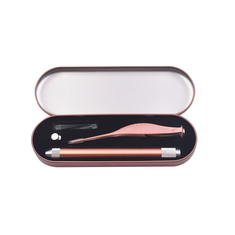 High Quality Round Small Souvenir Pen Packing Case Metal Tin Box