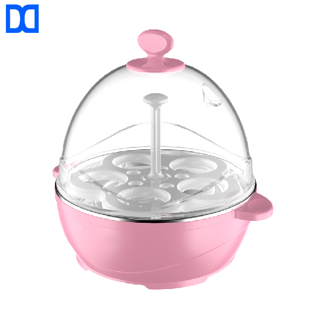 Hot selling mini pink 5 eggs capacity egg steamer for home kitchen