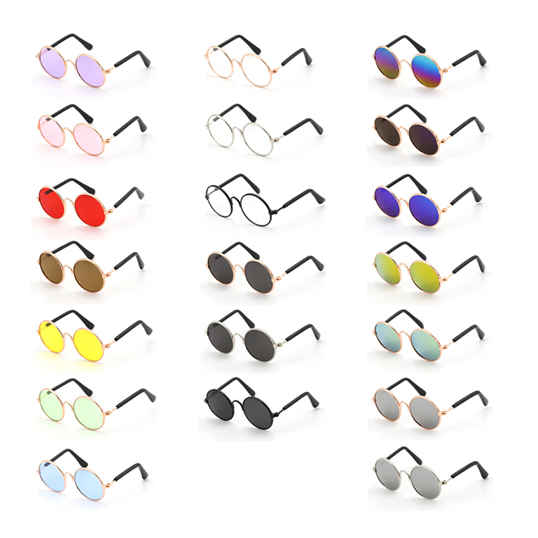 High quality classic retro fashion pet supplies dog sun glasses doll cat pet sunglasses