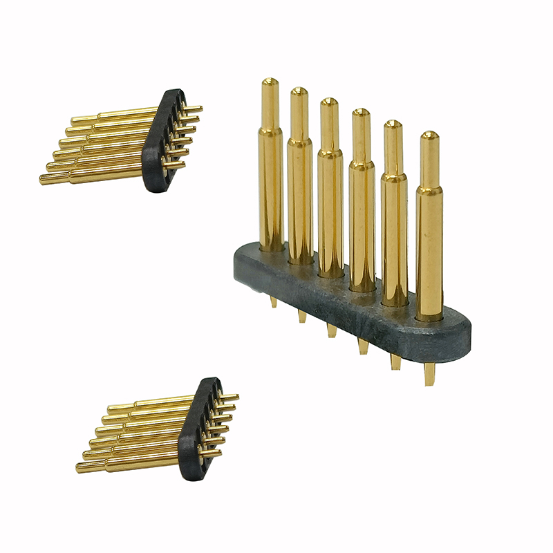 6P Pogo pin Spring-Loaded Connector Pogo Pin connector 6P Pogo Pin connector solder pin
