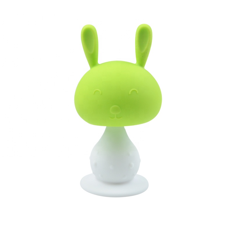 Custom Baby Teething Toys Infant Rattling Teether Soothing Pacifier BPA Free Teethers Silicone Bunny Teether