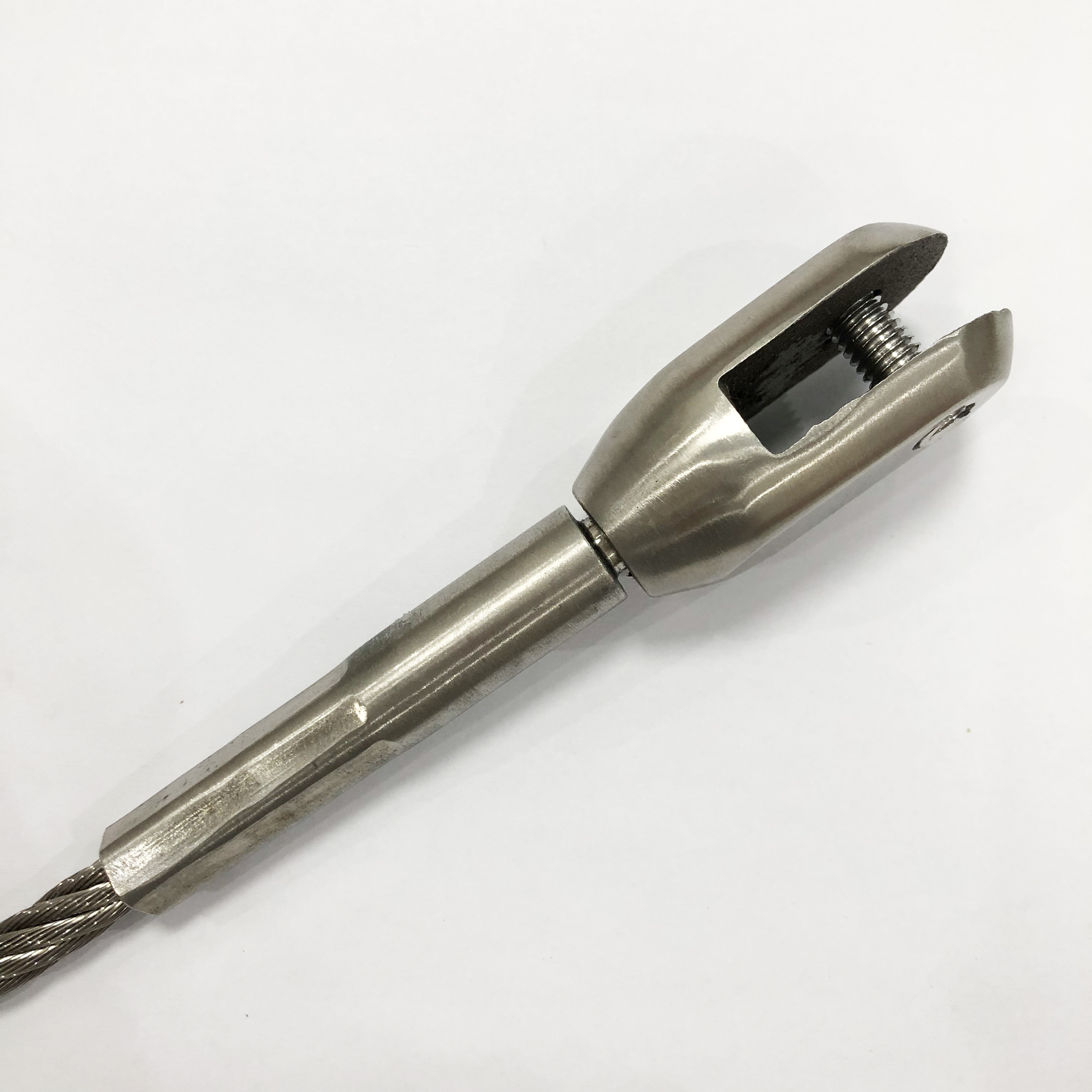 high strength 304 stainless steel cable lock curtain wall stainless steel cable sling customized steel wire rope connecto