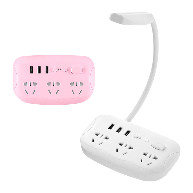 2021 New Design Extension Socket Innovative Usb Multifunctional Socket With Remote control table lamp