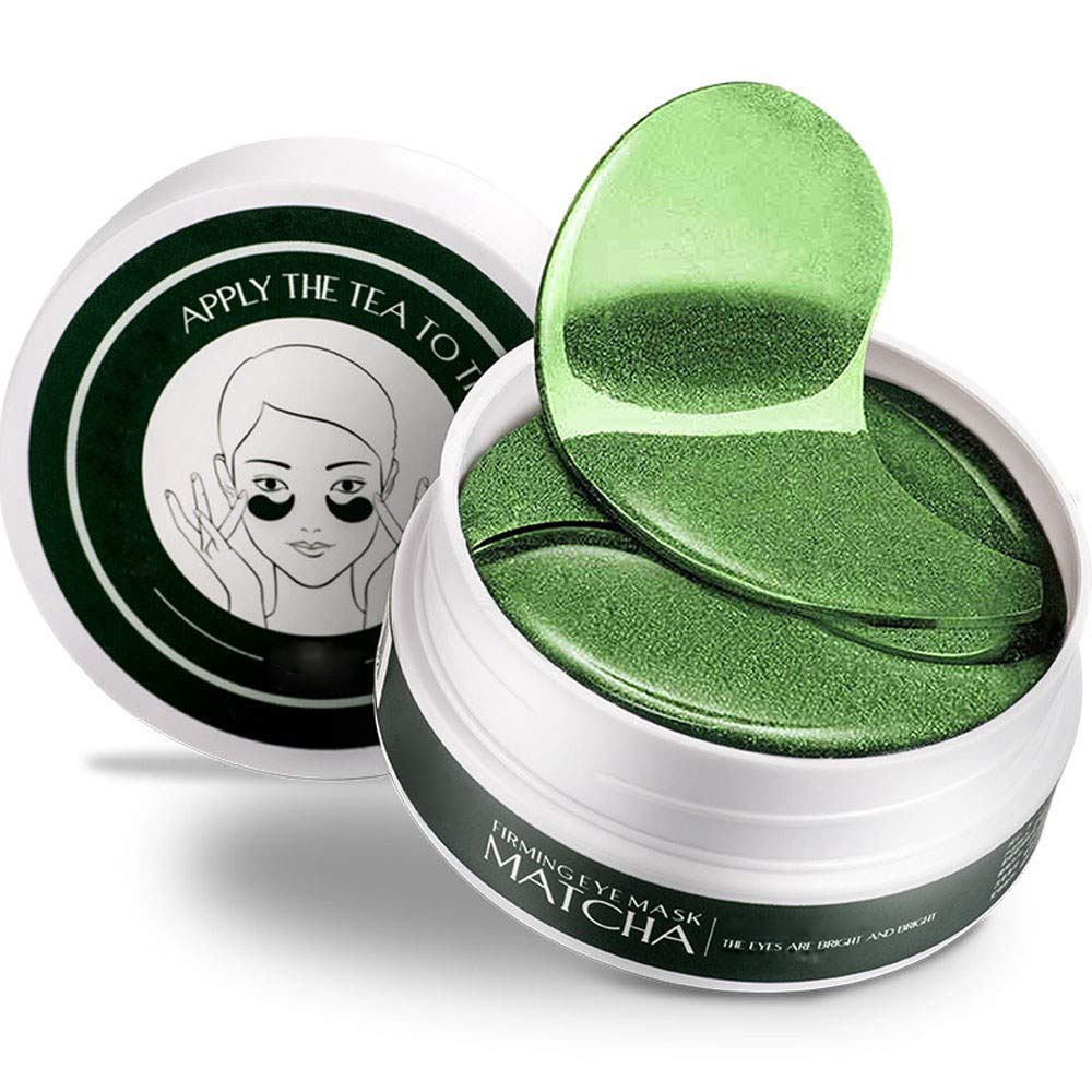 Гелевая маска для глаз Matcha с укрепляющим зеленым чаем для выцветания темного круга и линии гиалуроновой печати