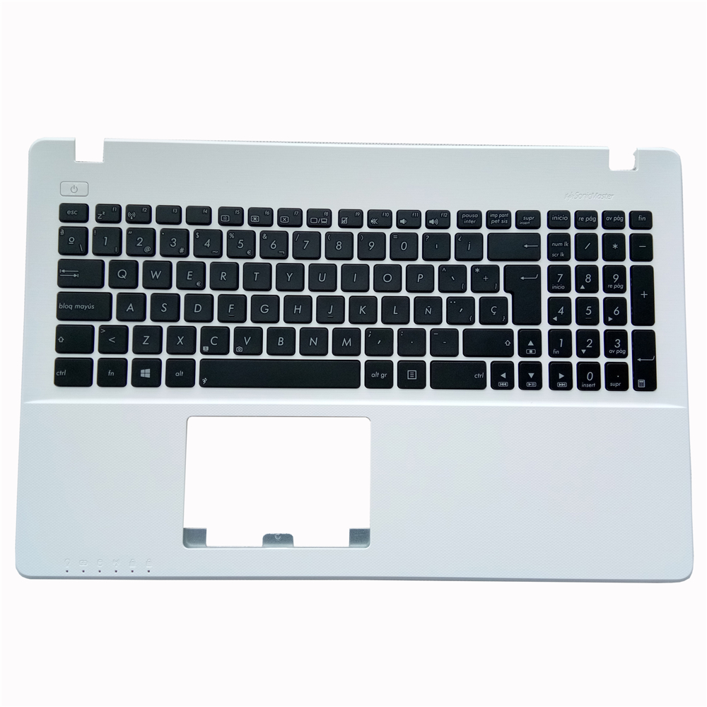 Клавиатура для ноутбука ASUS X550, X550C, X550CA, X550CC, X550CL, X550D, X550VL, с белой рамкой и длинным кабелем