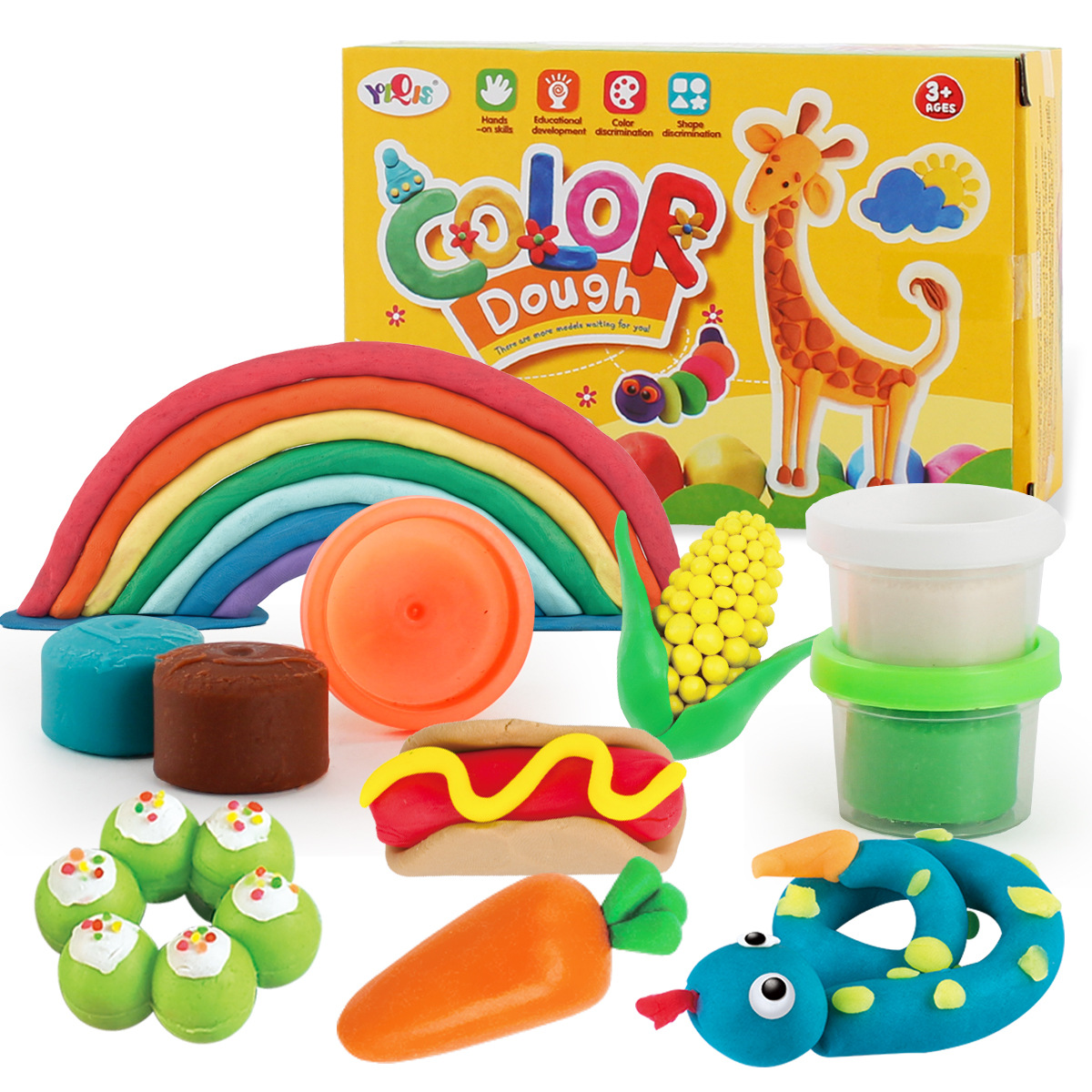 12 color clay plasticine children diy soft clay handmade creative mud play slime clay educational toys