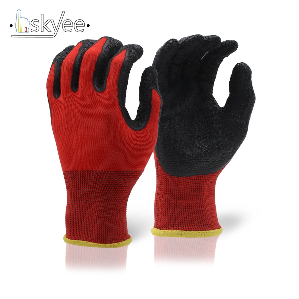 SKYEE 13 gardening gloves latex polyester work gloves