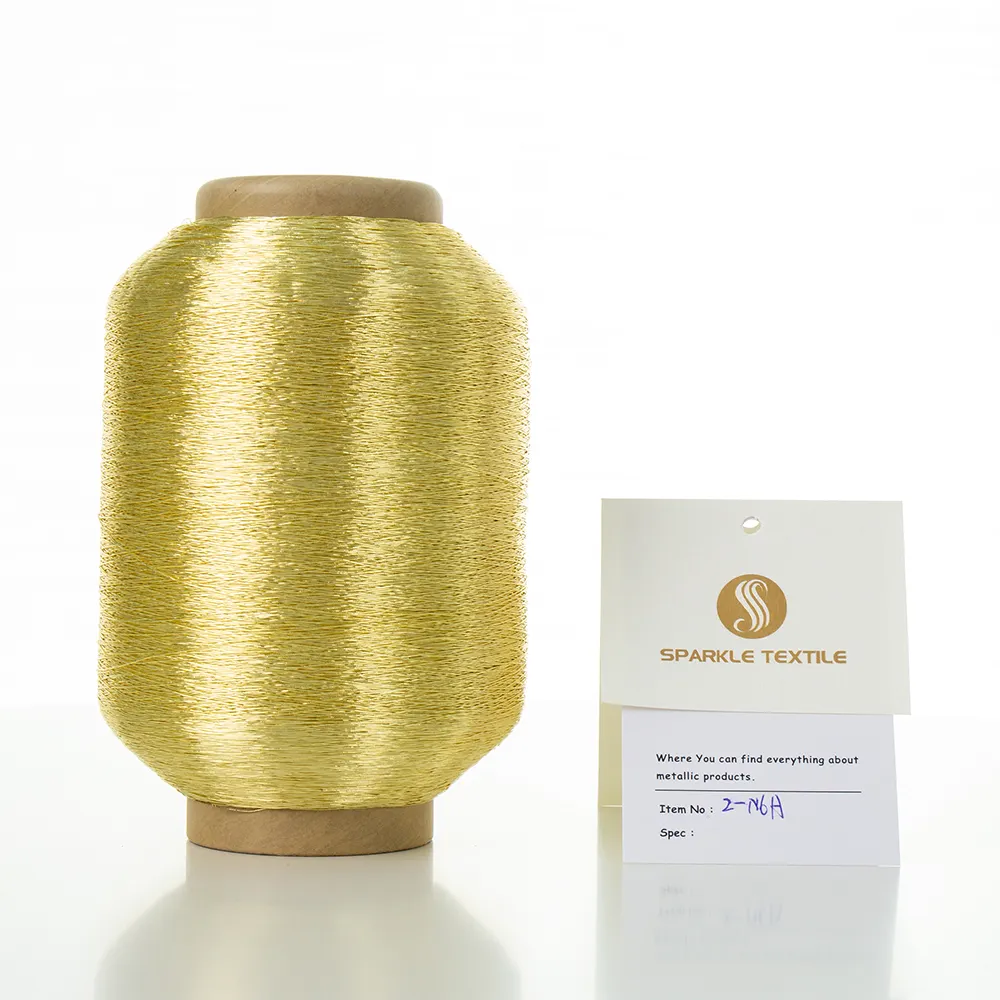 Morocco and Algeria Market Embroidery Thread 450D 600D Polyester Cotton Pure Gold Silver ST Type Metallic Yarn