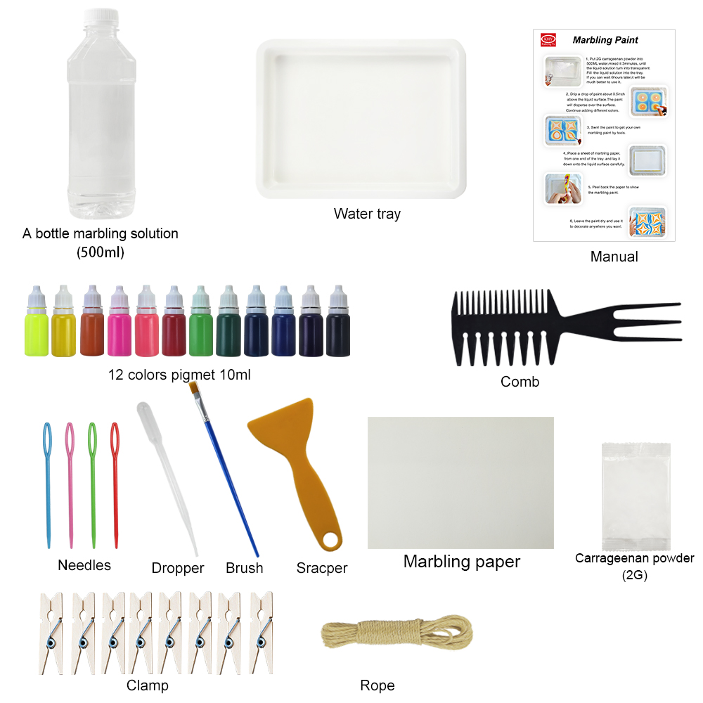 KHY Drawing Art For 2 To 4 Years 6 Water Draw On Marbling Paint Arts And Crafts Kits