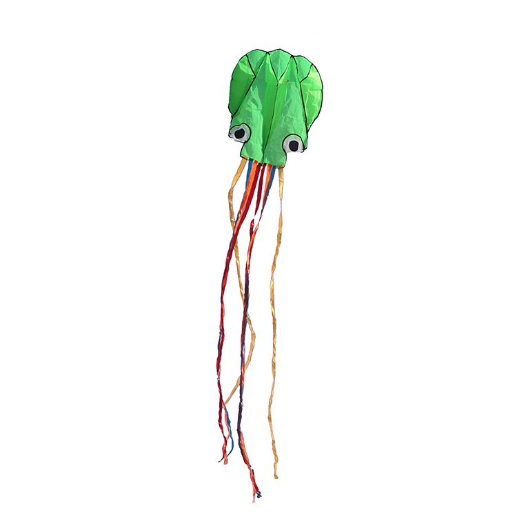 Nine-day soft kite toy children flying animals custom wholesale inflatable boneless soft 4 meters color Octopus Kite