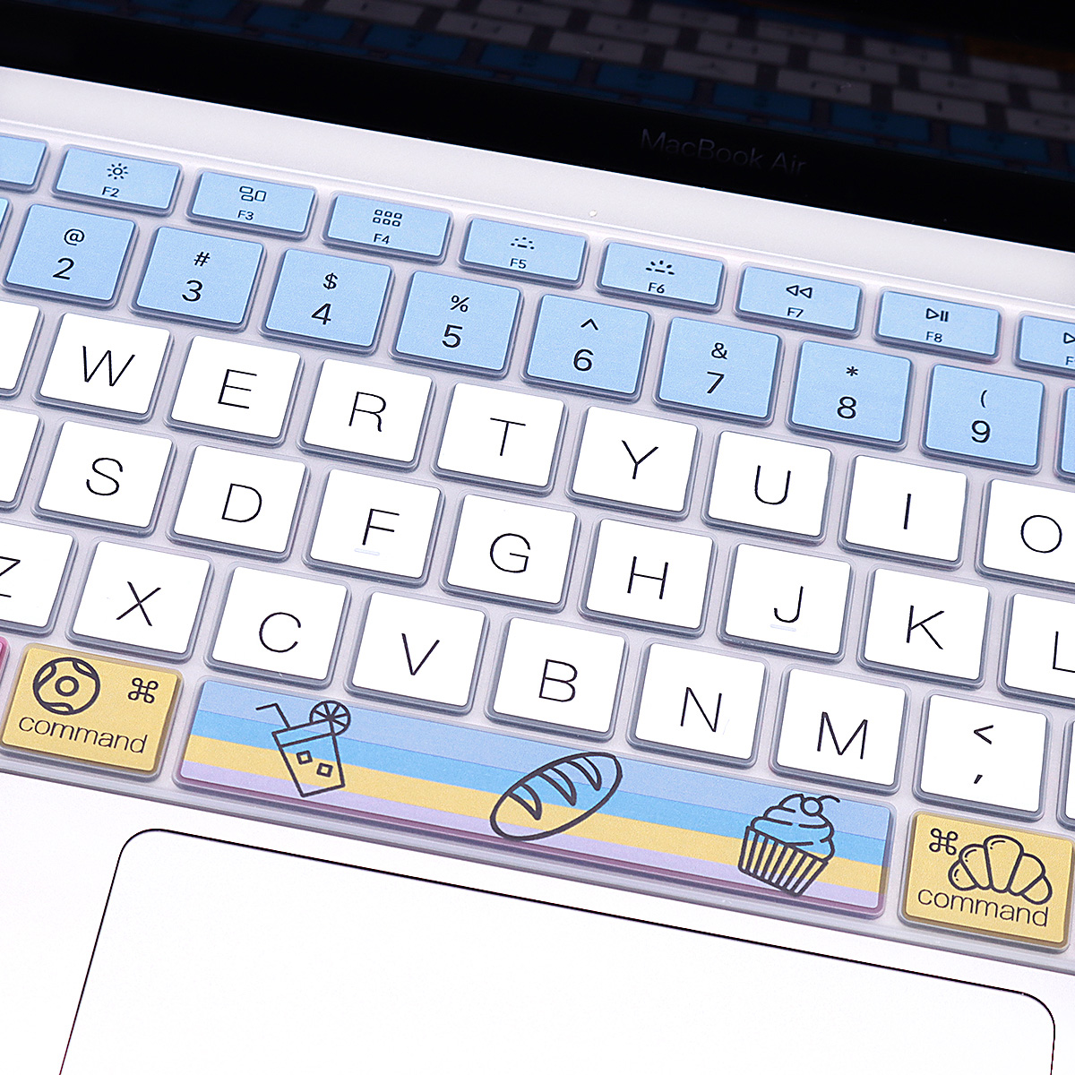 Стильный силиконовый чехол для клавиатуры защитный чехол для MacBook 2020 A2179 Новинка 13,3 Air US чехол для клавиатуры