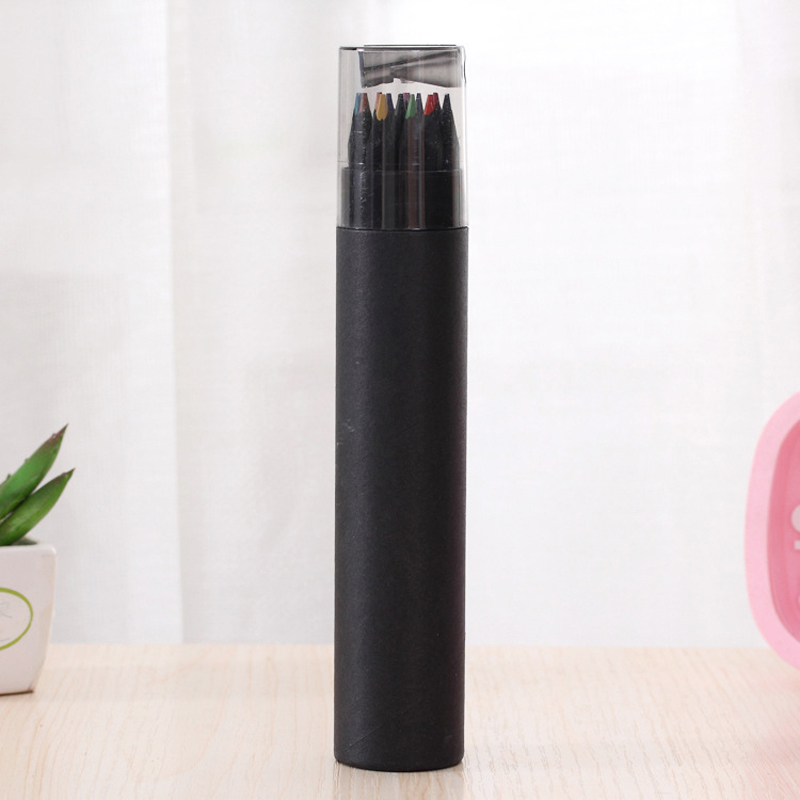 2021 Big Discount Black Wood Color Pencil Set 12 Colored pencil Professional
