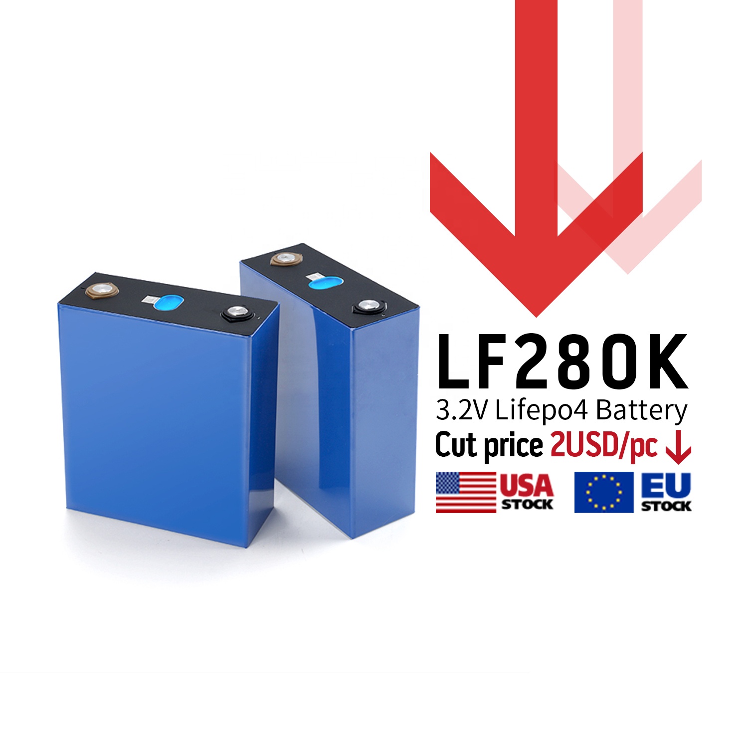 US EU stock 3,2 v 280ah lifepo4 6000 циклов ev 280ah lifepo4 призматическая батарея lf280k 280ah 310ah литий-ионные батареи