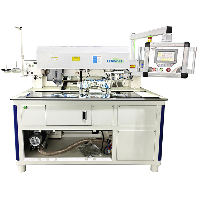 Automatic double lips zipper pocket laser opener one time molding without manual labor machine