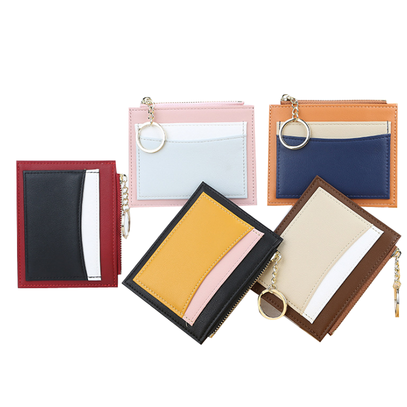 2021 Latest Leather Wallet For Men Women Slim Card Wallet Ladies Coin Purses Super Thin Bank Credit Card Holder Girls Card Bag