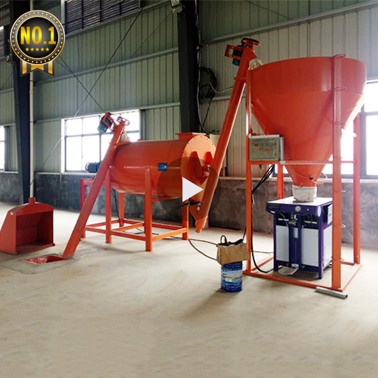 Semi-automatic high capacity small dry mortar production line