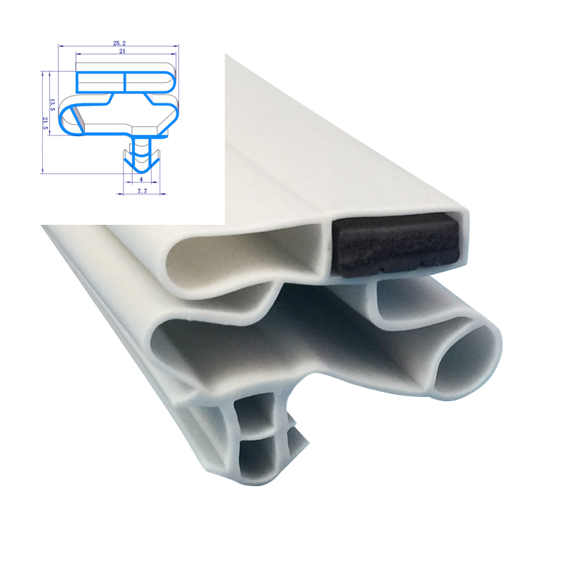 Customized fridge rubber seal extruded Door and Window magnetic gasket sealing strip