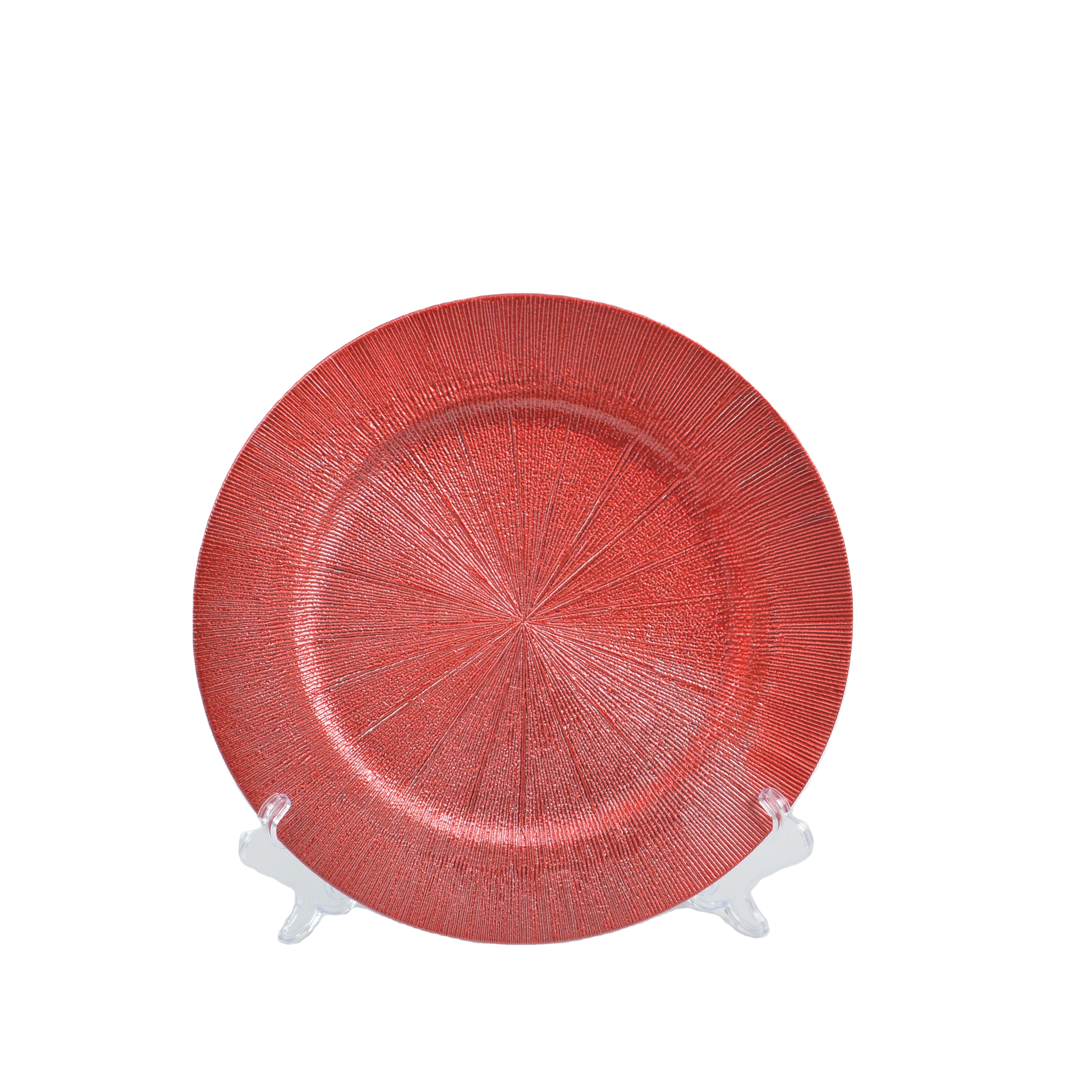 Wholesale cheap wedding decoration plastic charger plates