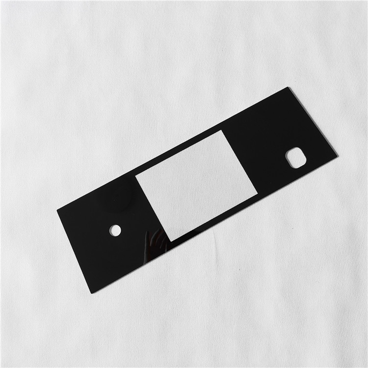 2mm silkscreen printed human machine interface capacitive touch screen glass panel