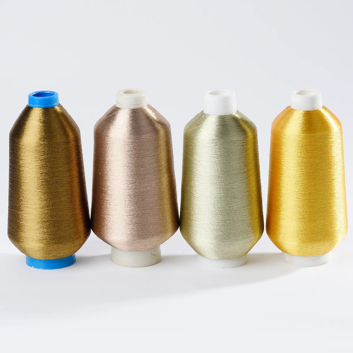 China M MX MH MS type metal gold elastic metallic thread yarn for embroidery