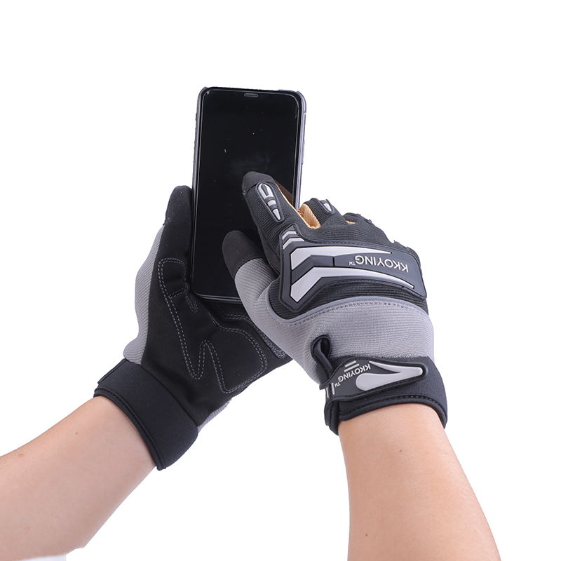 New Style Microfiber Full Finger Touch Screen Racing Sports Bicycle Cycling Gloves