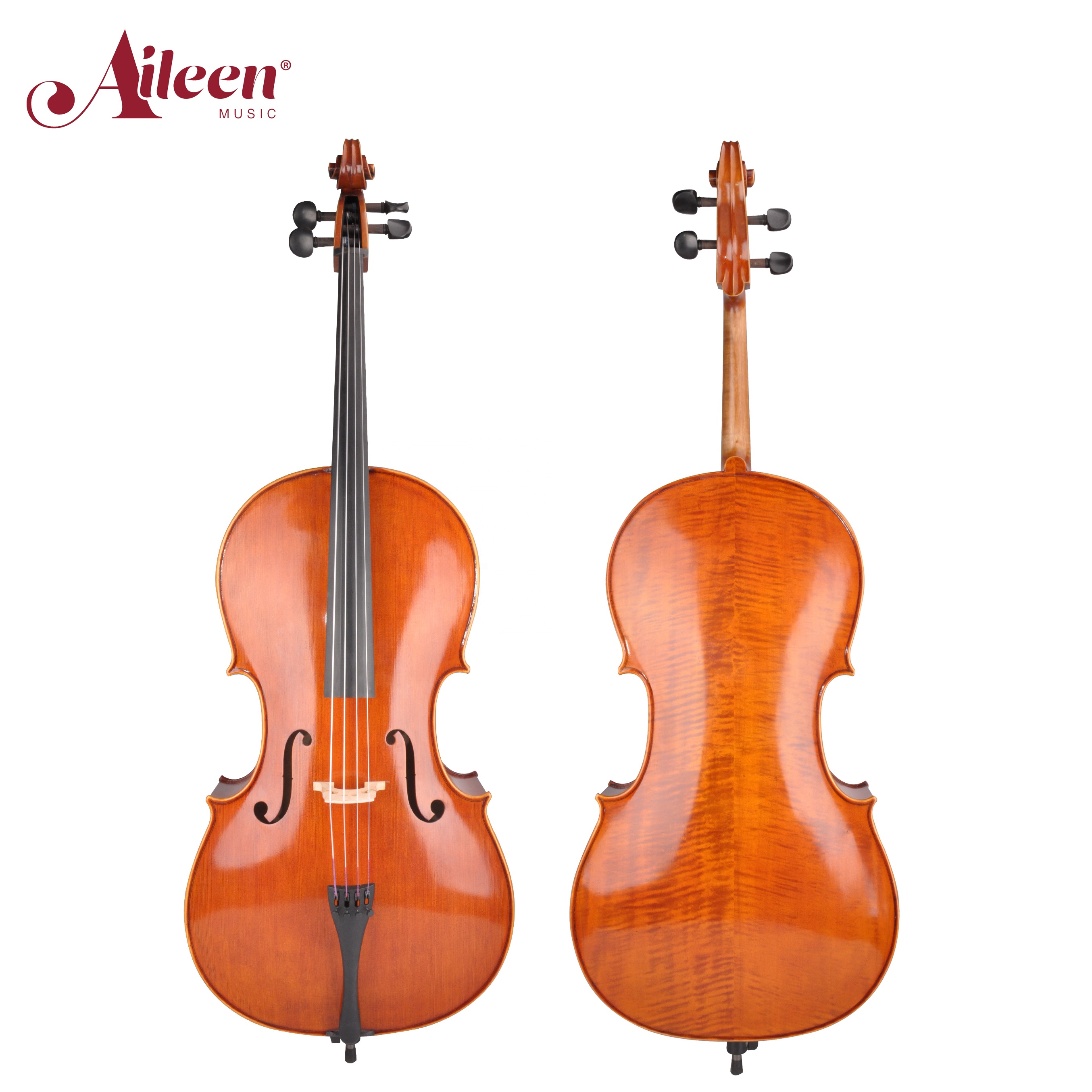 AileenMusic flame maple 4/4-1/8 Профессиональный инструмент для виолончели ручной работы (CH100S)