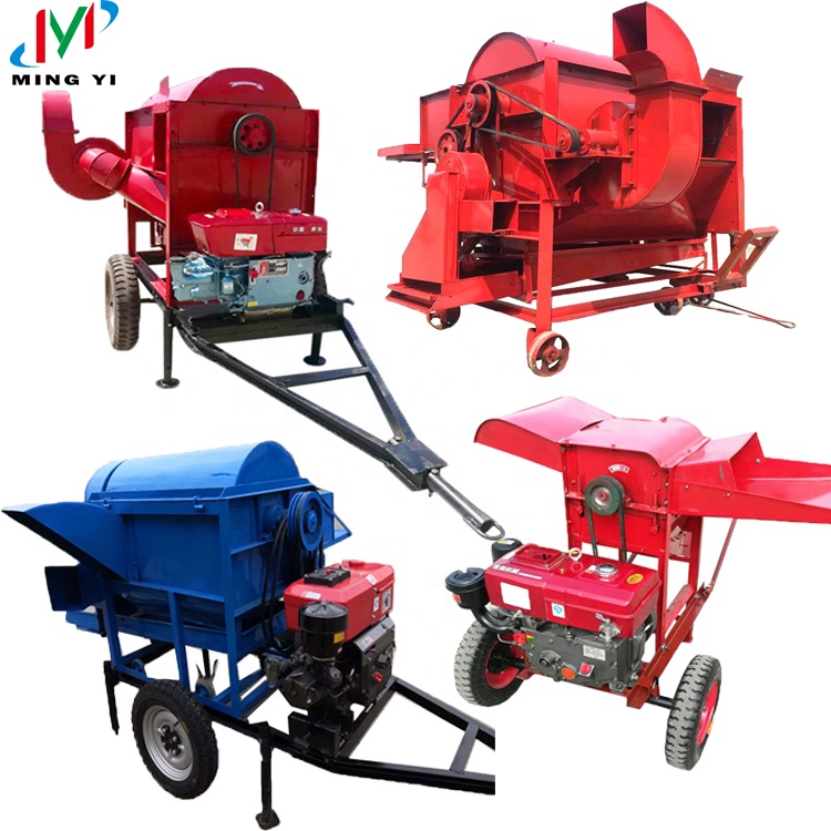 China customized farms home use paddy rice thresher machine corn maize millet Sorghum bean soybean wheat thresher machine