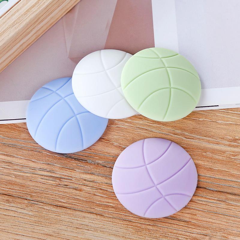 Ball type mute door rear wall anti-collision mat door handle lock protective mat