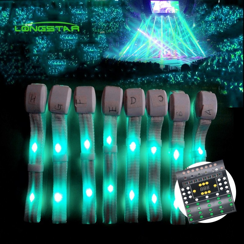 2020 Новые Креативные с дистанционным управлением нейлон xyloband программируемый браслет, свадьбы, праздника, концерт вентиляторы вызова