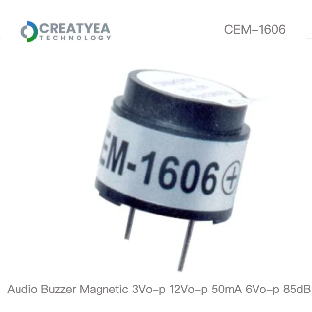 Аудио-звуковой Магнитный 3Vo-p 12Vo-p 50mA 6Vo-p 85dB CEM-1606