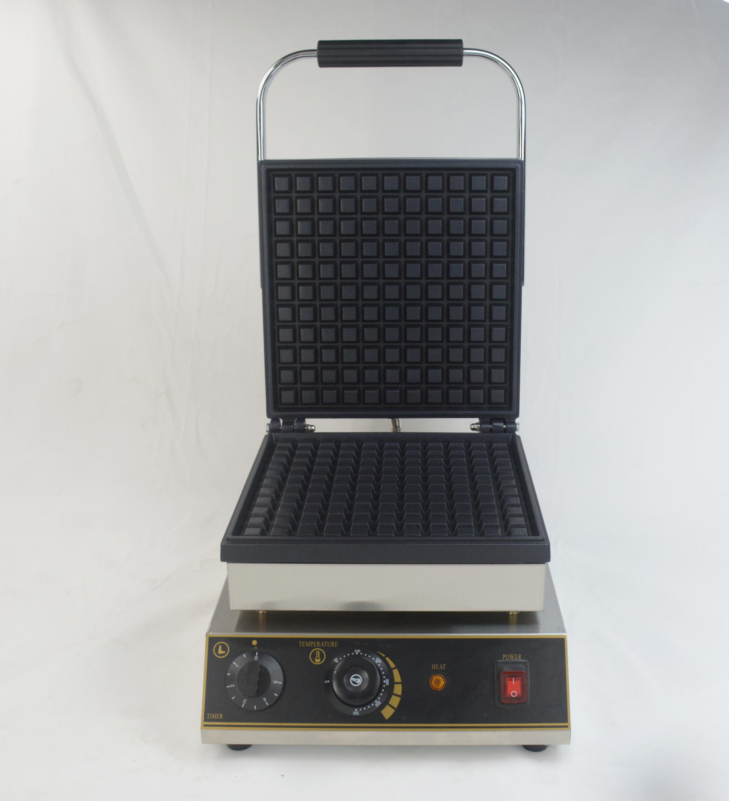 Stainless Steel High Quality Hot Sale Electric Large Single Cell And Large Deep Tooth Waffle Furnace (Full Plate)
