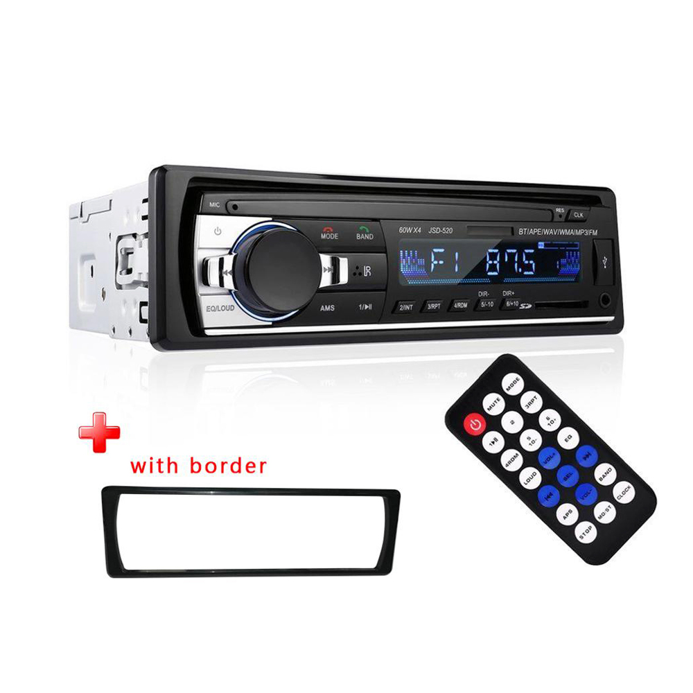 Car MP3 Player Stereo Autoradio Car Radio BT 12V In-dash 1 Din FM Aux In Receiver SD USB MP3 MMC WMA JSD-520
