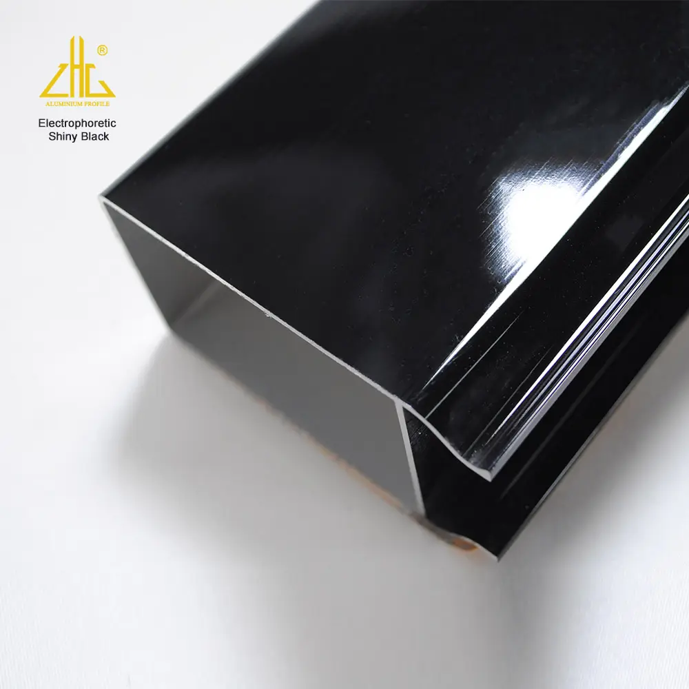 Aluminum Profile Electrophoresis Black High Grade Brushed Black Custom Size