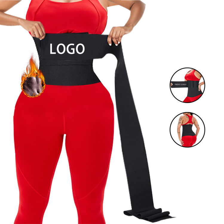 Luxsun Women Fashion Custom Logo Jumpsuit Tummy Control Elastic Belly Shaper Tummy Wrap Trimmers Wrap Waist Trainer