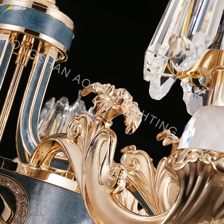 Modern Pendant Ceiling Lamps E14 Crystal Chandelier Lights Hanging Light Fixture for Living Room