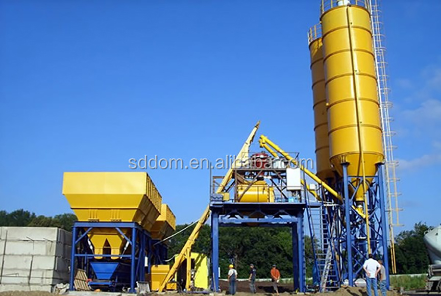 SDDOM Factory Price Fully Automatic Stationary Concrete Batching Plant For Sale