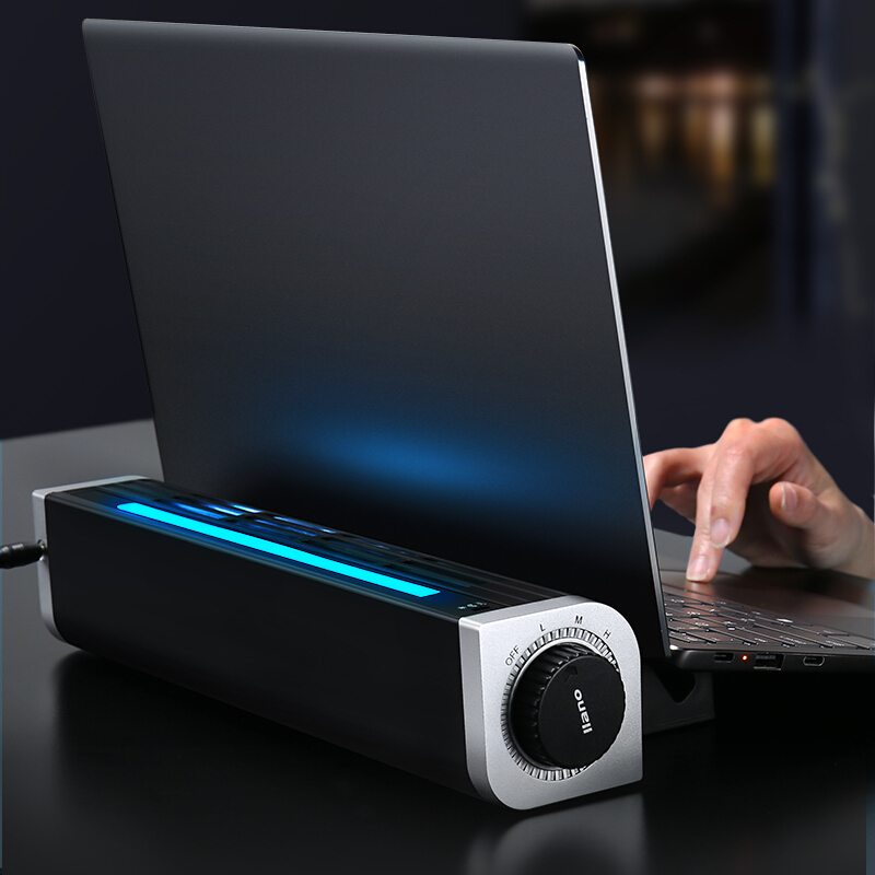 Rgb алюминиевый охладитель для ноутбука игровой серии охлаждающая подставка для ноутбука эргономичный комфортный охладитель для мобильного телефона