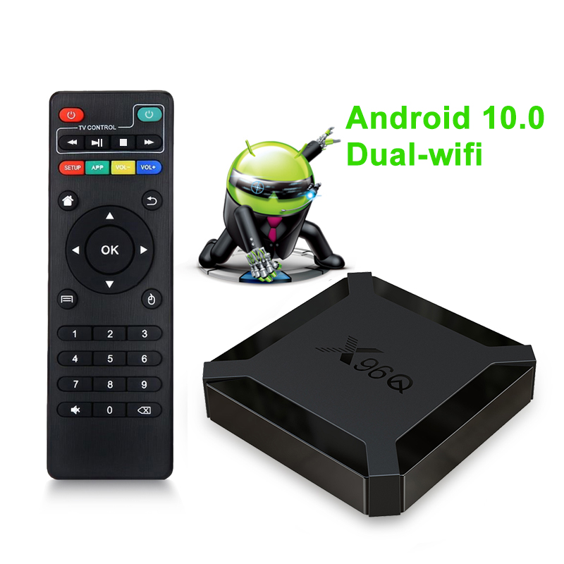 2020 Cheapest Dual Wifi Android 10 4K Android Tv Box X96Q 1GB 8GB 2GB 16GB TV Box Android 4K