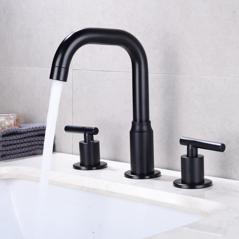 Brass Bathroom Washing Basin Faucet Mixer Nickel Waterfall Long Basin Faucet Custom Kitchen OEM Customized Ceramic Style Oil