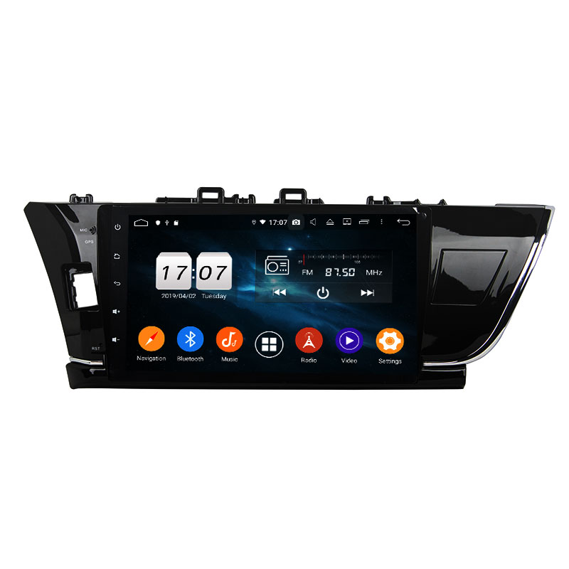 Klyde высокое качество 1024*600 octa core kd-1108 android 10 автомобильному аудио с Corolla 2014-2015 LHD GPS для мультимедиа плеер