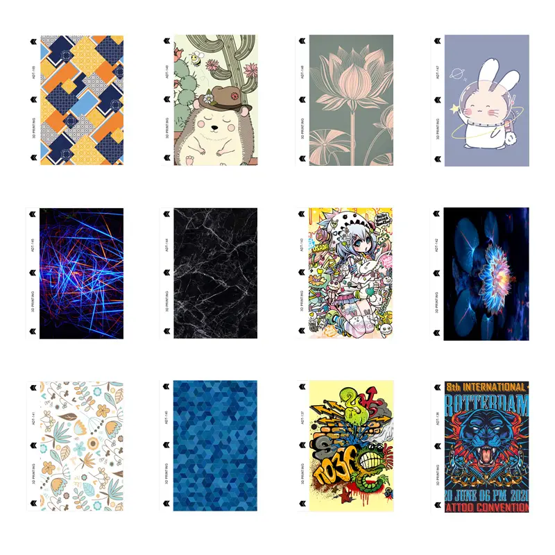 Custom Available OEM Design 120*180mm Mobile Back Sticker 3D Phone Back Cover Sticker for Sticker Plotter