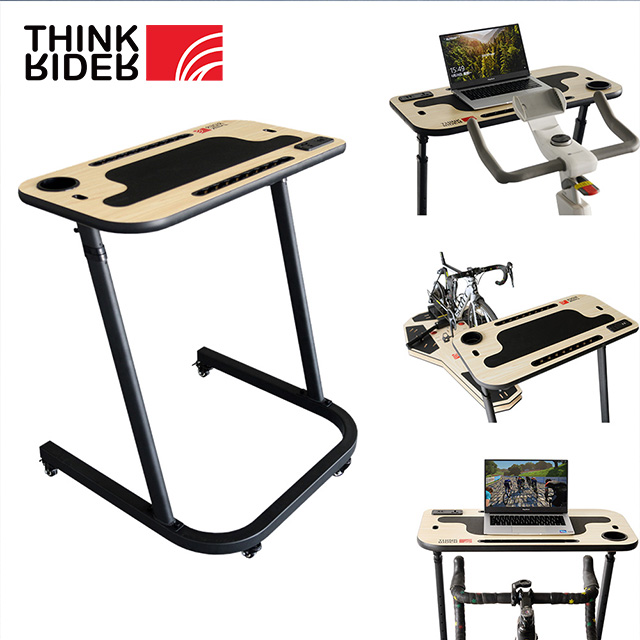 ThinkRider Height Adjustable Indoor Cycle Bike Trainer Table Desk Laptop Standing Desk