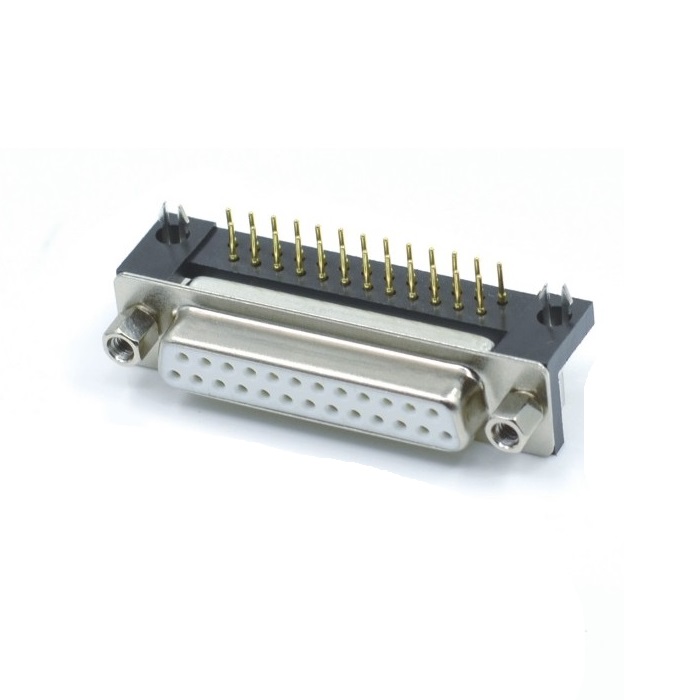 Kinkuo D-SUB 25Pin гнездовой разъем DIP R/A Тип дБ 25 D-SUB 25 контактный разъем для печатной платы
