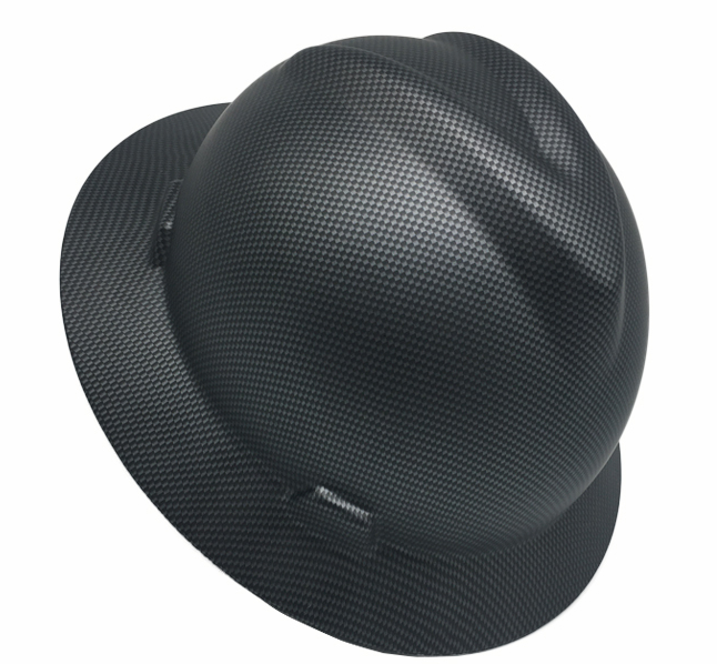 full brim hard hats with printings PE hard hat for workers