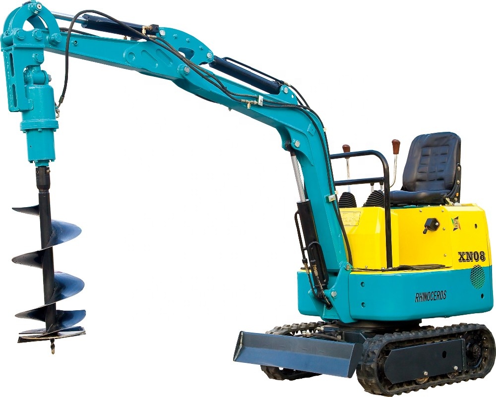 China_mini_excavator 0.88ton, Rhinoceros XN08 гусеничный экскаватор 0.02cbm ковш 11 об/мин