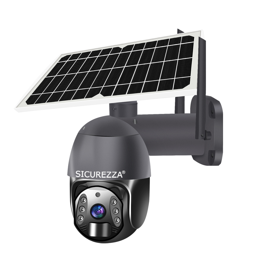 Полноцветная панорамная IP-камера с ночным видением 360 дюйма, 3 Мп, 1080P, HD, на солнечной батарее, для наружной безопасности, PTZ, 4G, Wi-Fi