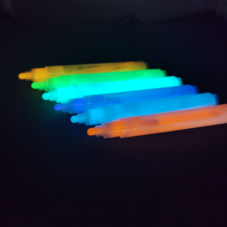 wholesale glow in dark fabric marker felt tips highlighter pen with custom logo for uk