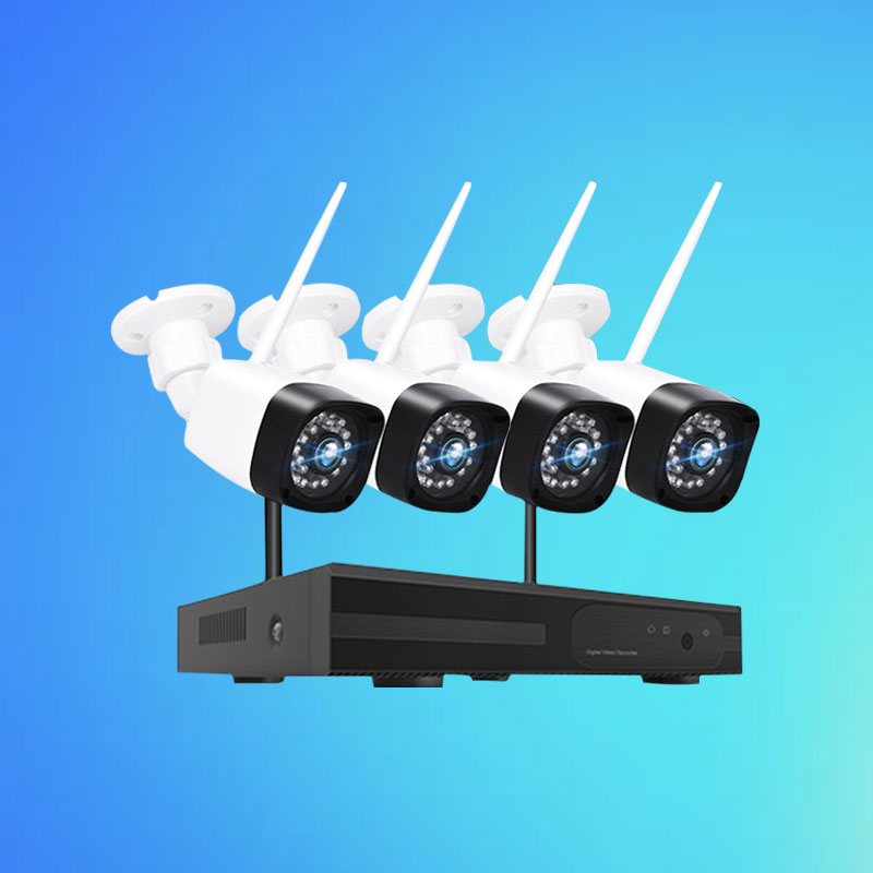 1080P 4CH NVR KIT WIFI CCTV Set System Wireless Home Security Camera System