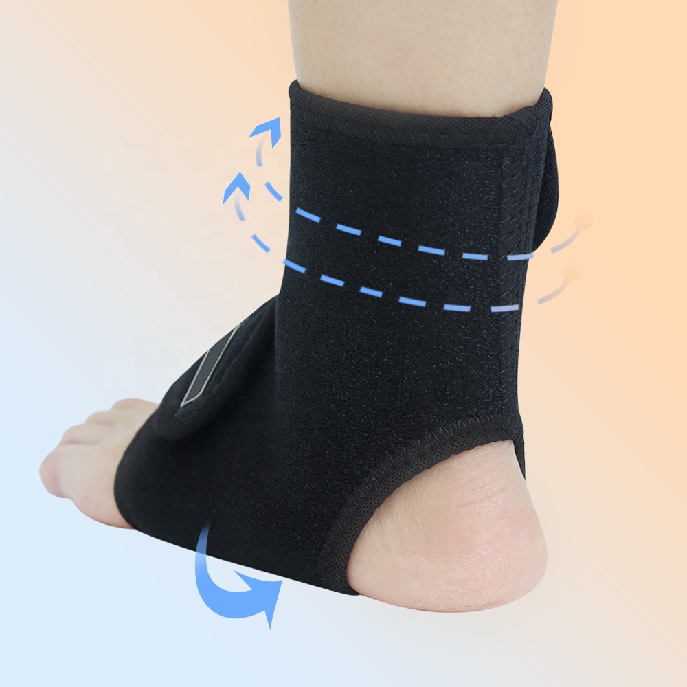 Adjustable ankle support with bi-directional extension relieves the pressure on the Achilles tendon caused by run and jump