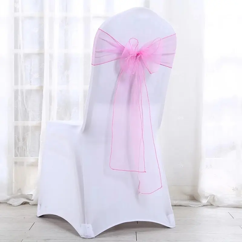 Hot Sale Cheap Organza Sashes Lace Chair Decoration Sashes For Wedding Event